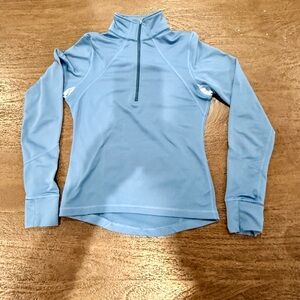 Lululemon Athletica Blue Textured half zip